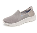 Skechers Women's Hands Free Slip-Ins Go Walk Flex-Relish Sneaker, Taupe/Blue, 5.5