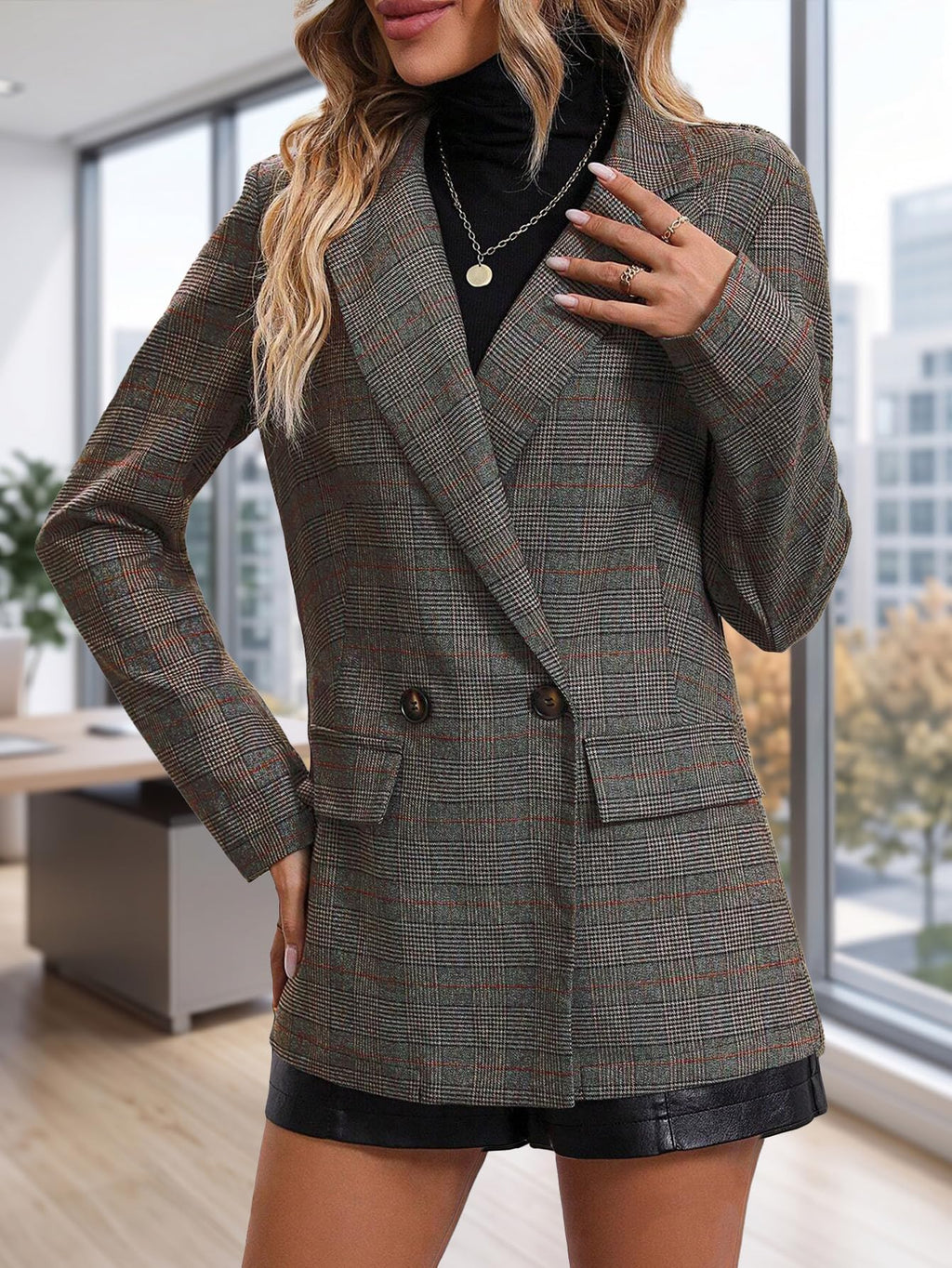 Mina Self Black Blazer Jacket for Women Womens Fashion 2026 Spring Today Clothes Trendy Clothing Boyfriend Outfits Petite Blazers Jackets Women's Fashion Suits