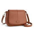 befen Genuine Leather Crossbody Purse for Women Brown Purse RFID Crossbody Bag for Travel Soft Real Leather Saddle Bags with RFID Blocking Trendy Medium Purses Women's Shoulder Handbags for Everyday