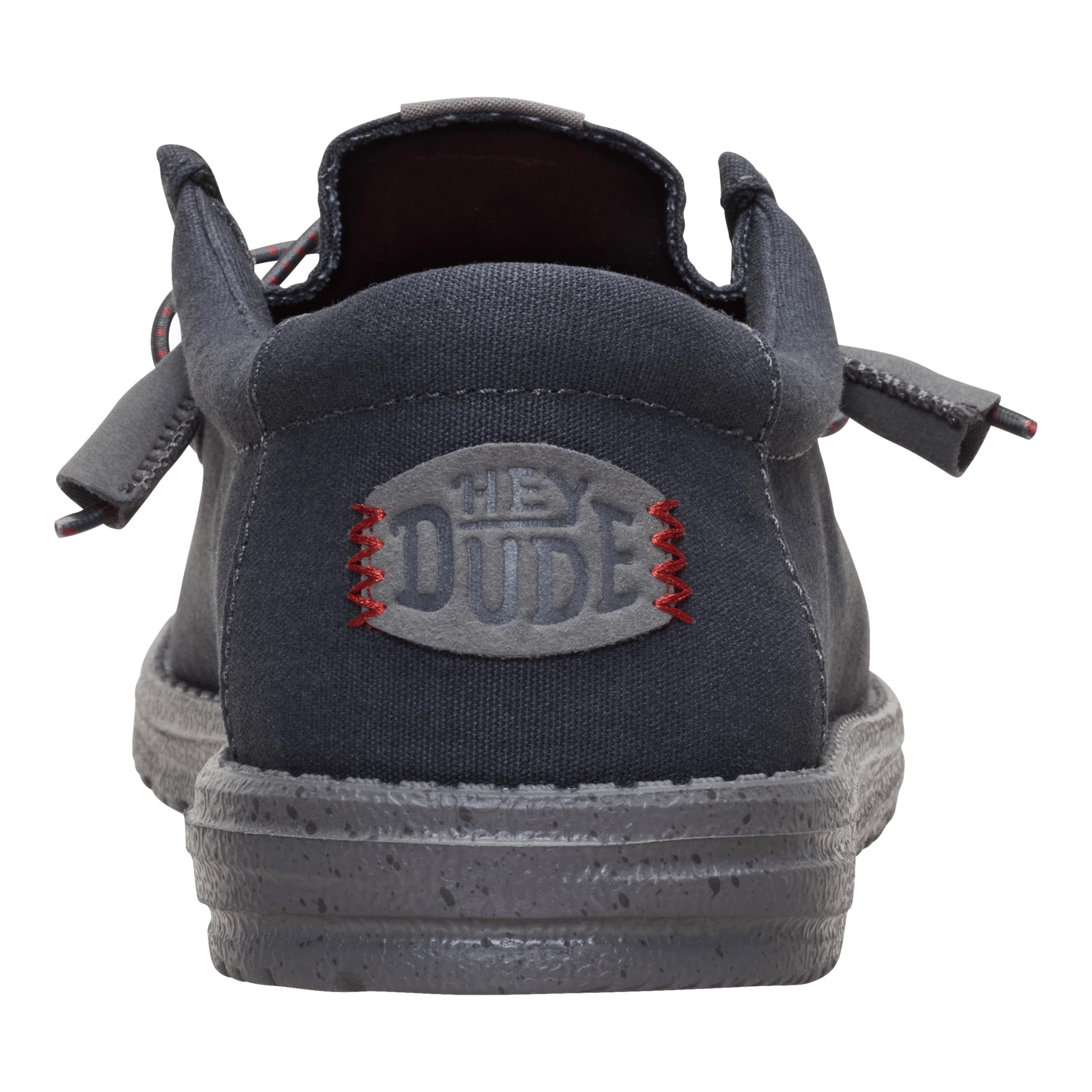 HEYDUDE Men's Wally Canvas Dark Grey Size 11, Men’s Shoes, Slip-on Loafers, Comfortable & Light-Weight