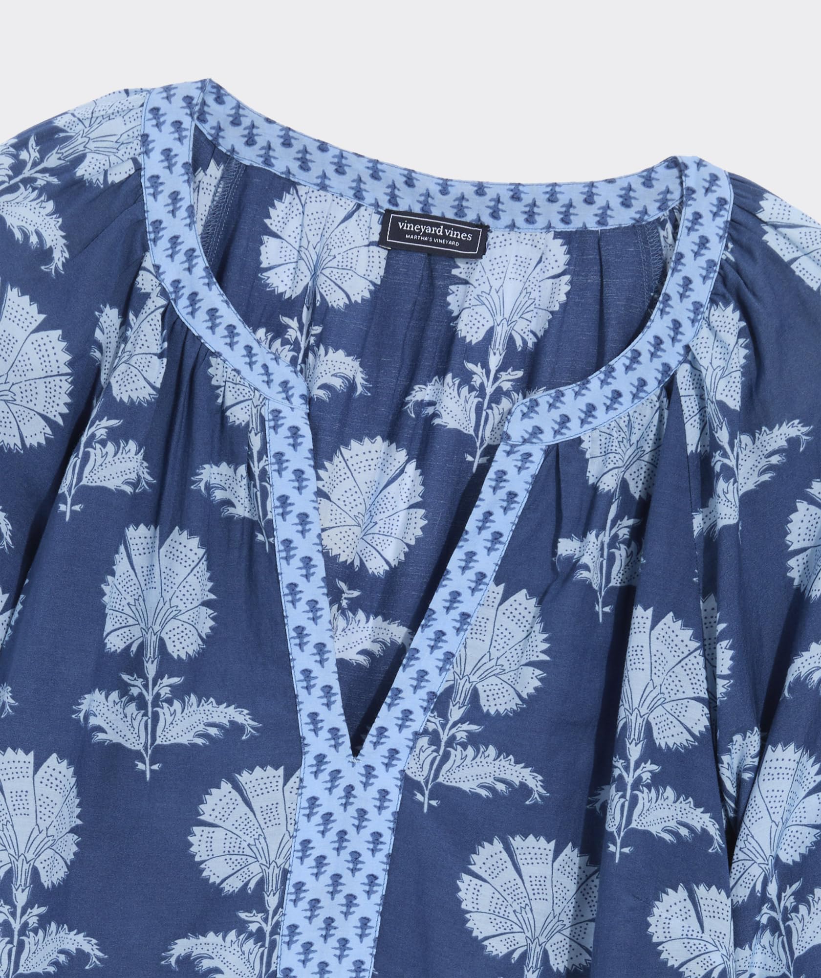 vineyard vines Emilia Top, Quinn Floral Moon, XL