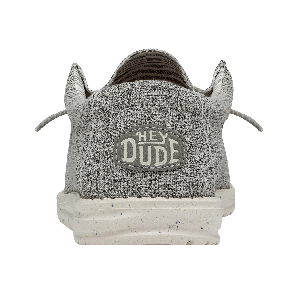 HEYDUDE Men's Wally-Blend Linen Iron Size 11 | Men's Shoes | Men Slip-on Loafers | Comfortable & Light-Weight