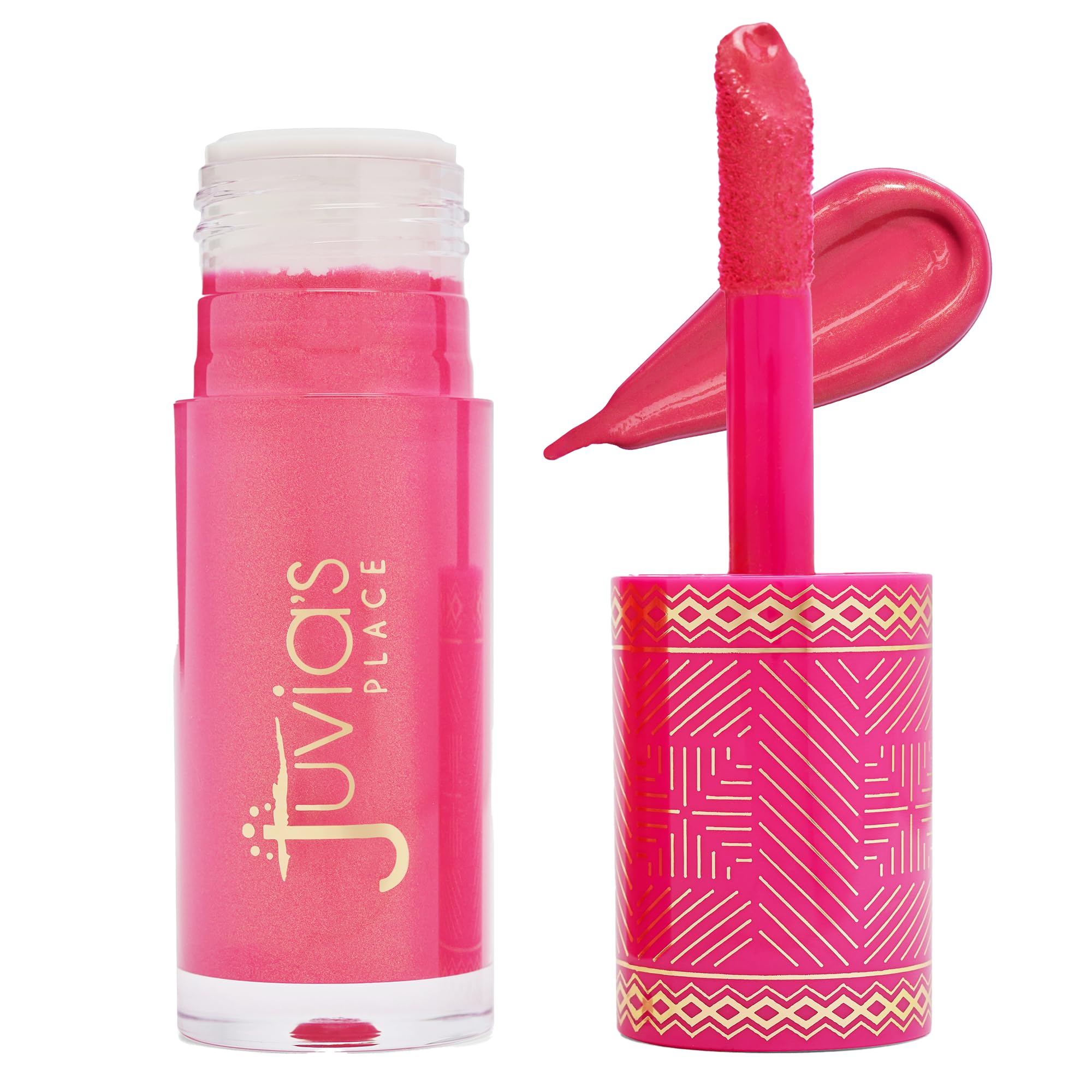 Juvia's Place Blushed Liquid BlushLighter - Pink Lady Glow - Liquid Blush for Cheeks with Luminous Glow, Long-Wearing, Buildable & Highly-Pigmented Makeup, Easy to Blend