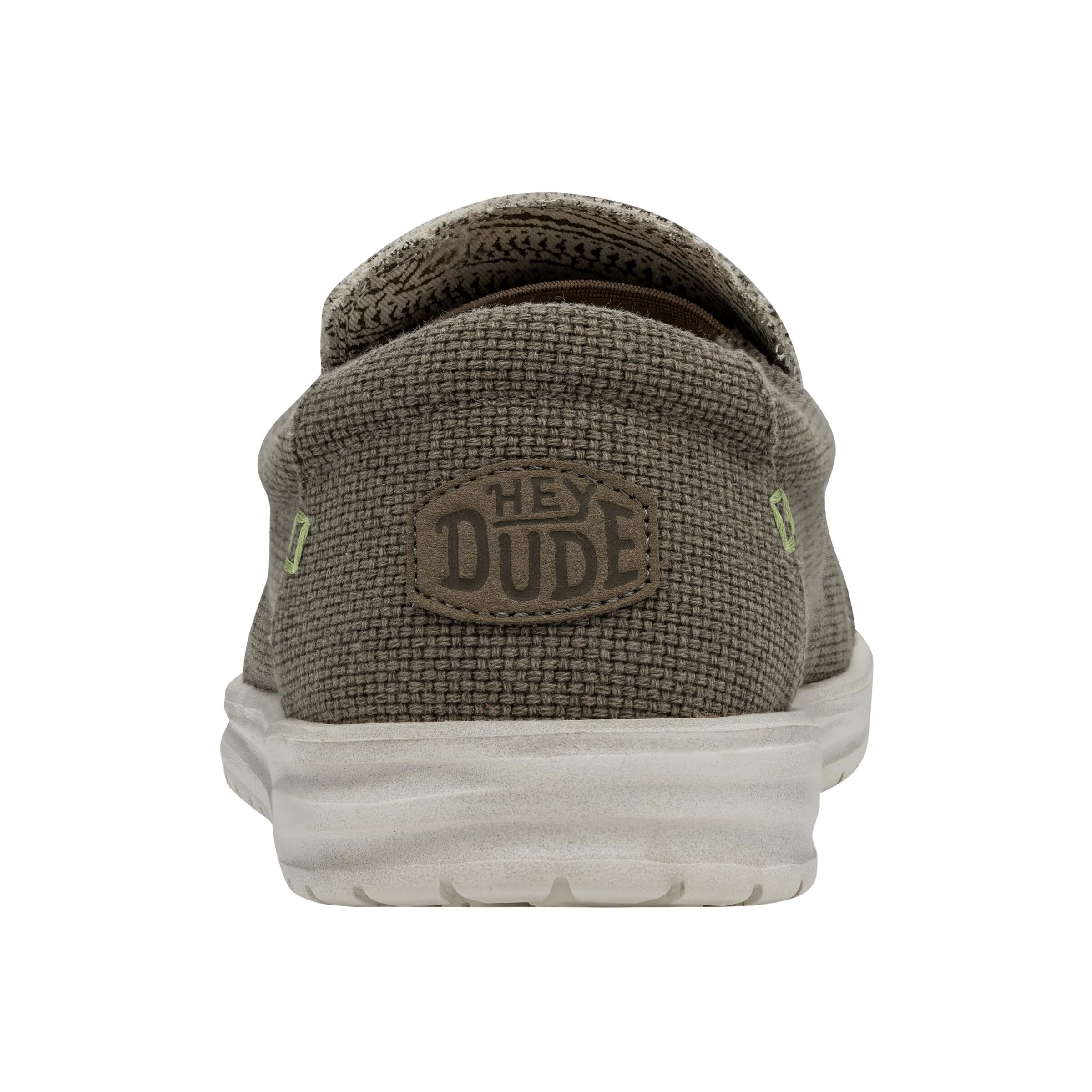 HEYDUDE Men's Mikka Braided Size 11| Men's Loafers | Men's Slip On Shoes | Comfortable & Light-Weight Brown