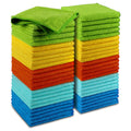 AIDEA Microfiber Cleaning Cloth, 50PK, Microfiber Towels for Cars, Premium Wash Cloths, Dusting Cloth Cleaning Rags, Absorbent Towels for SUVs, House, Kitchen, Window, Cleaning Supplies12×12"