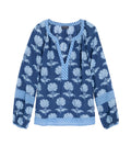 vineyard vines Emilia Top, Quinn Floral Moon, XL
