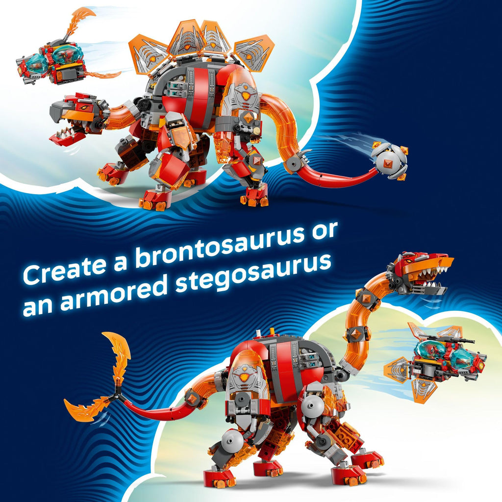 LEGO DREAMZzz Dino Jet Dinosaur Building Toy for Boys & Girls - Pretend Play Set for Kids, Ages 9+, W/2 Build Options - Includes 4 Minifigures - Gift Idea for Birthdays - 71514