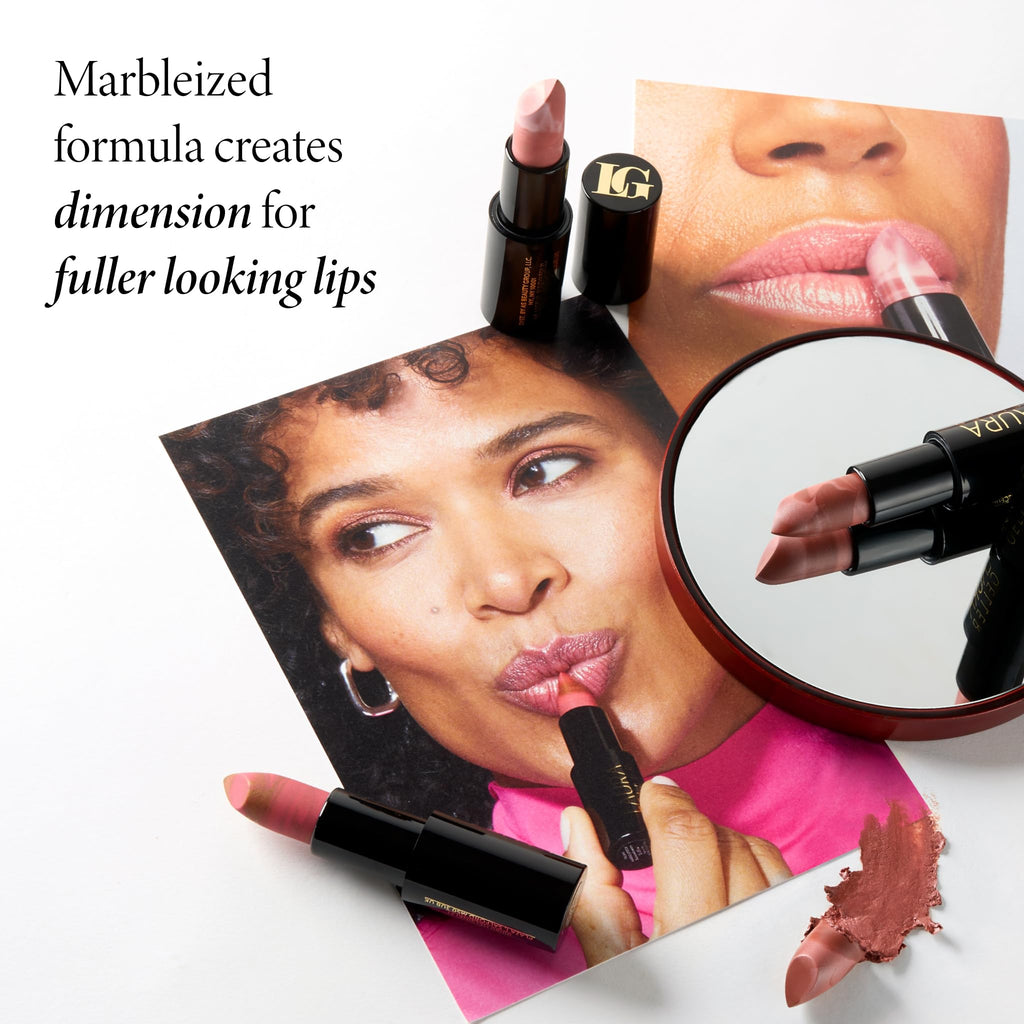 LAURA GELLER NEW YORK Italian Marble Sheer Lipstick - Berry Banana - Hydrating & Lightweight - Vitamin E & Caster Seed Oil - Cream Finish