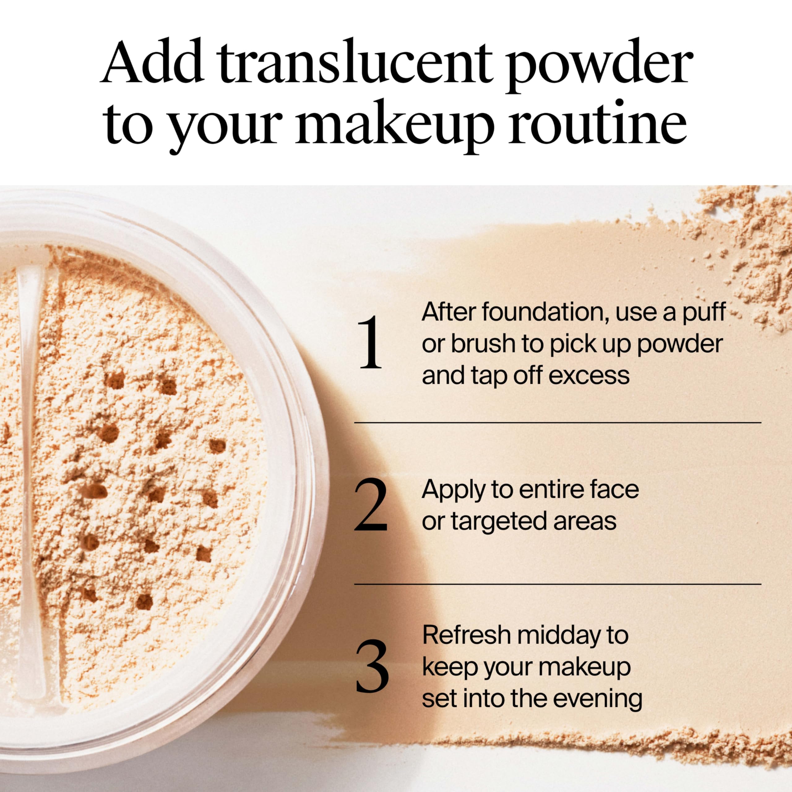 Neutrogena Hydro Boost Translucent Loose Setting Powder with Purified Hyaluronic Acid for Smooth Skin, Blurs Imperfections and Sets Makeup, Lightweight Face Powder, .44 oz