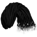 Corpafly 100-Pack Black Lanyards for ID Badges with Swivel J-Hooks - Versatile Neck Lanyard for Keys, Card Holders, Whistles, and More - Ideal for Offices, Teachers, Kids, and Cruise Ship Cards