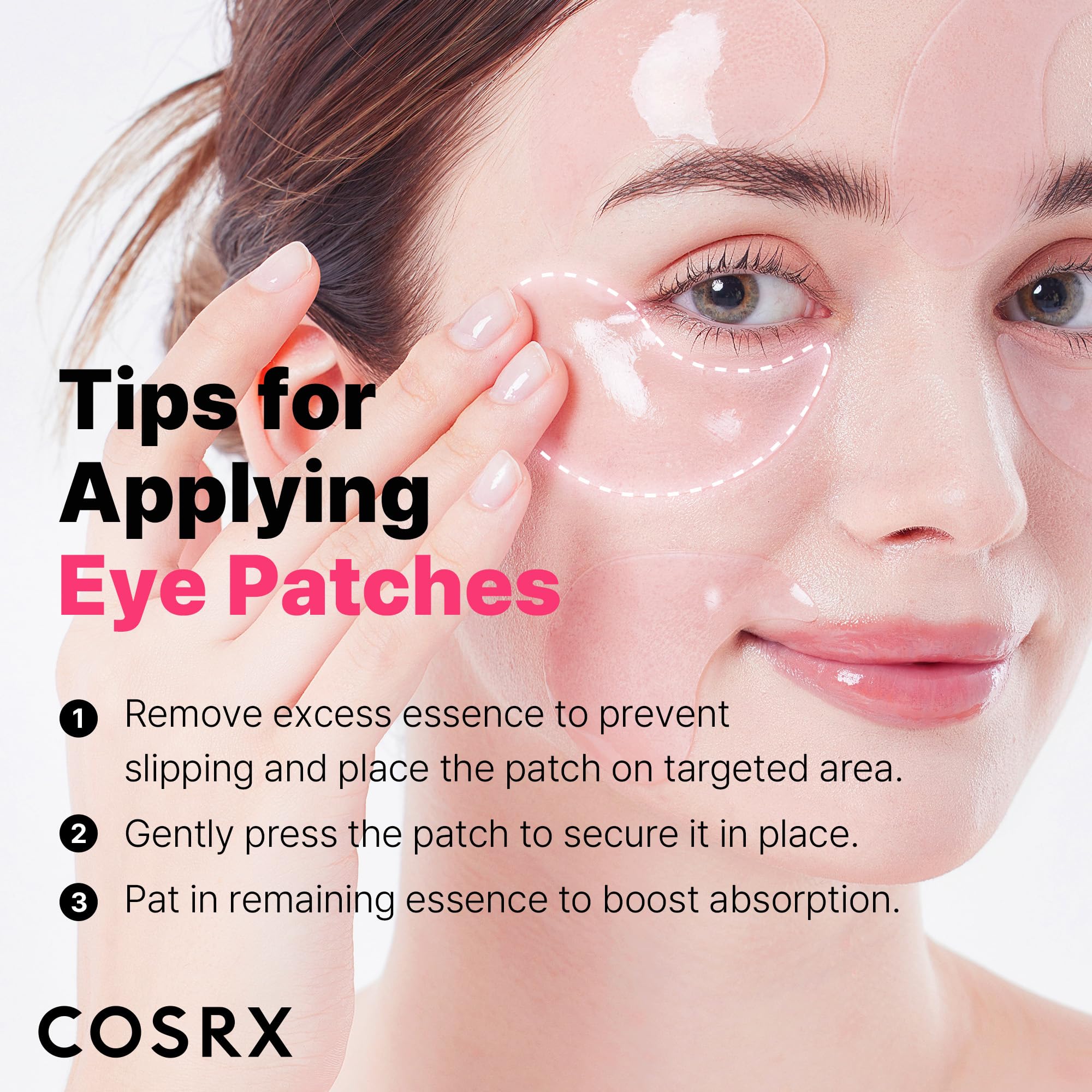 COSRX Limited Pink Edition Pink Peptides Collagen Hydrogel Eye Patch – Valentine’s Day Gifts for Girls and Women, Under Eye Mask for Puffy Eyes and Dark Circles, 60 Patches, Korean Skin Care