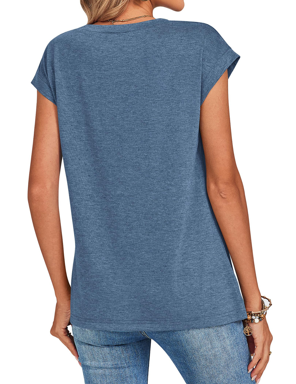Zeagoo Womens Tops Summer Casual Dress Tee Shirts Business Dressy Spring Fashion Outfits Trendy Clothes