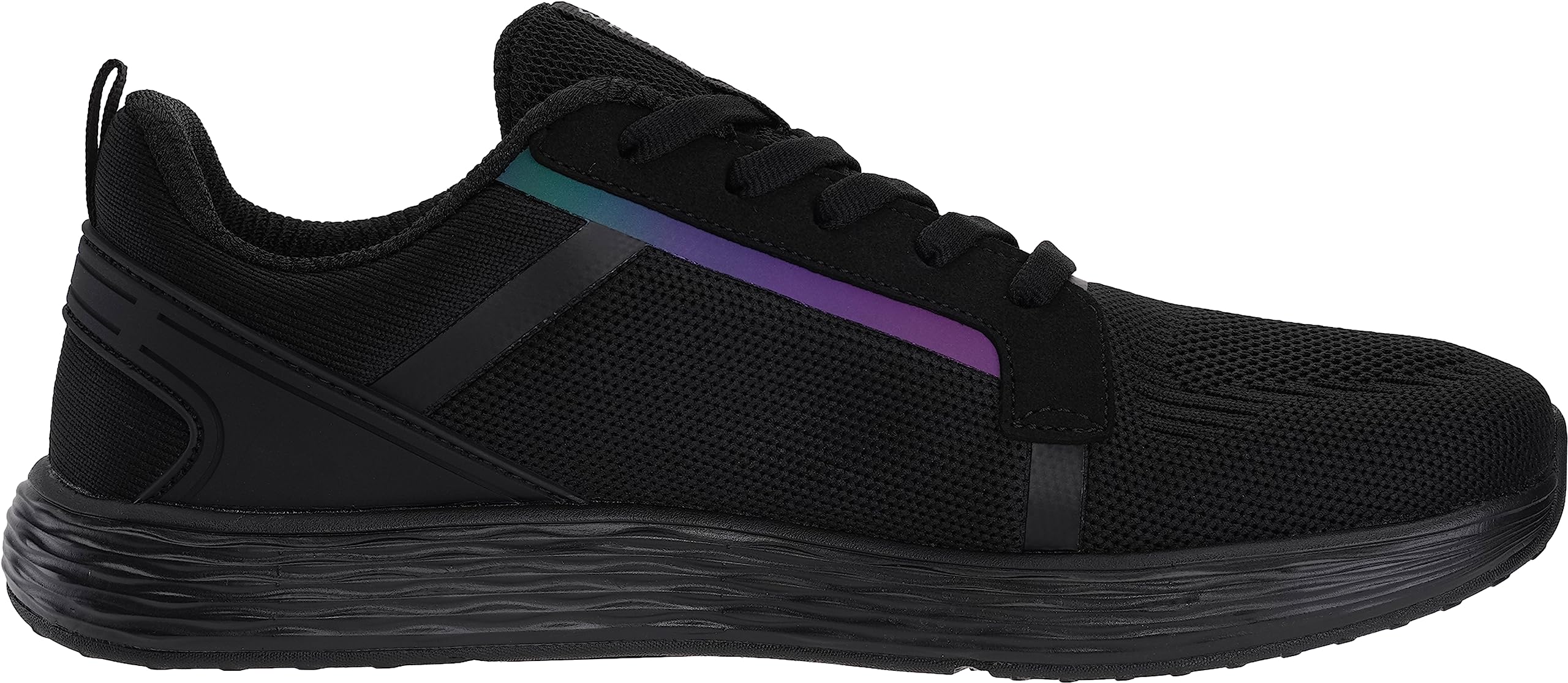 WHITIN Men's Wide Width Shoes Zero Drop Size 10 10.5 Athletics Running Walking Tennis Sports Breathable Sneakers Lightweight Rubber Black 44