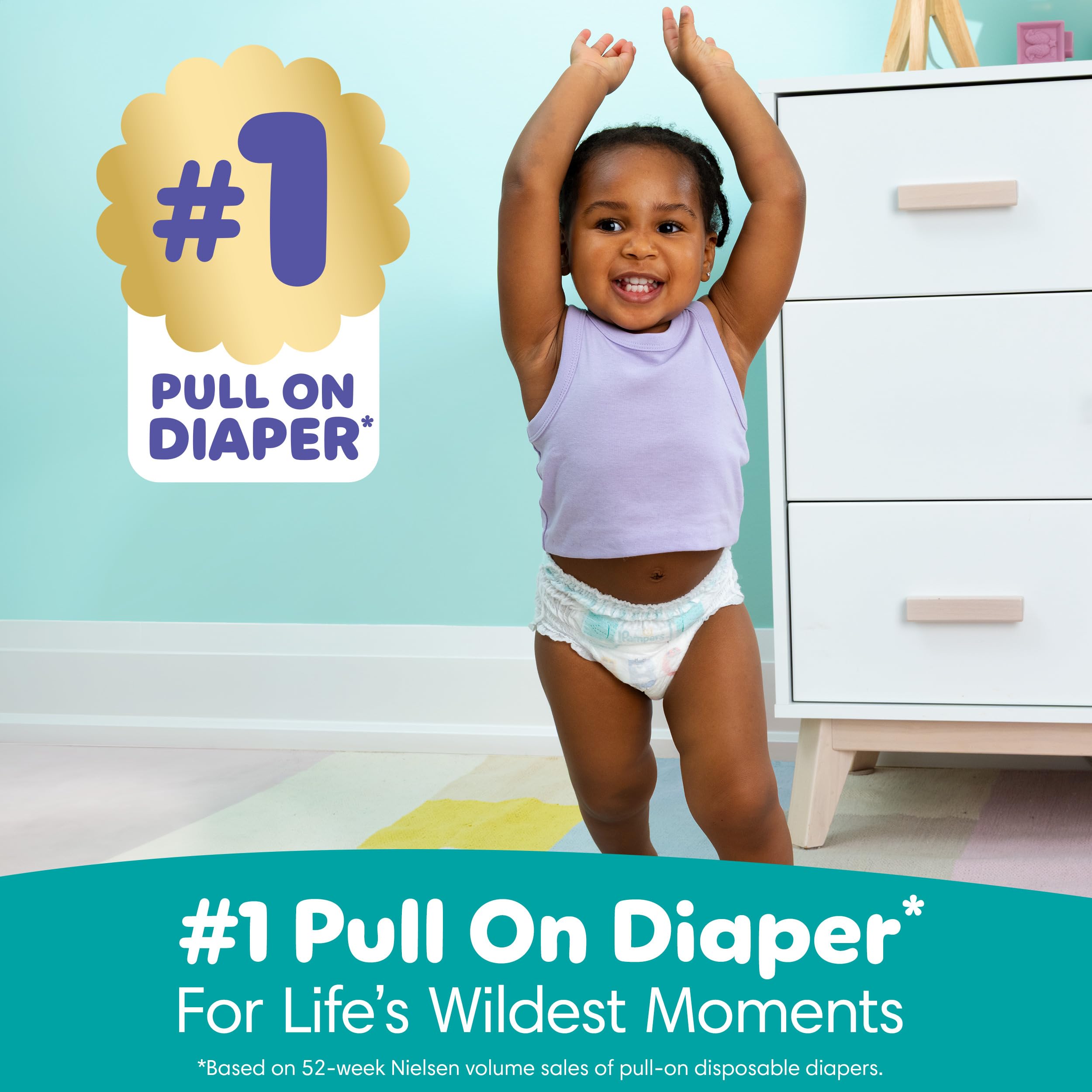 Pampers Diapers - Cruisers 360 - Size 4, 116 Count, Babyproof up to 100% Leakproof Pull-On Diaper