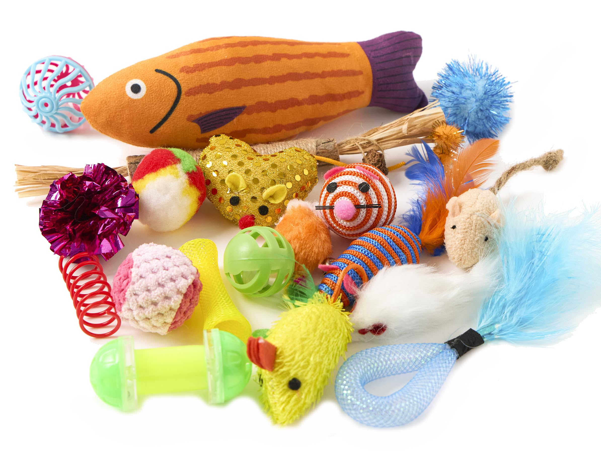 Fashion's Talk Cat Toys Variety Pack for Kitty 20 Pieces