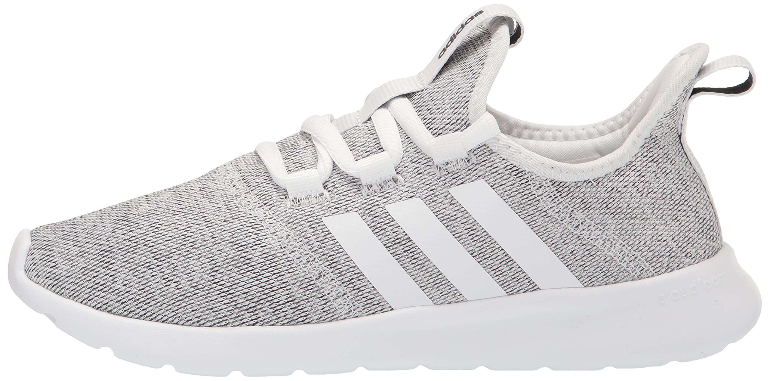 adidas Women's Cloudfoam Pure 2.0 Running Shoe, White/White/Black, 6.5
