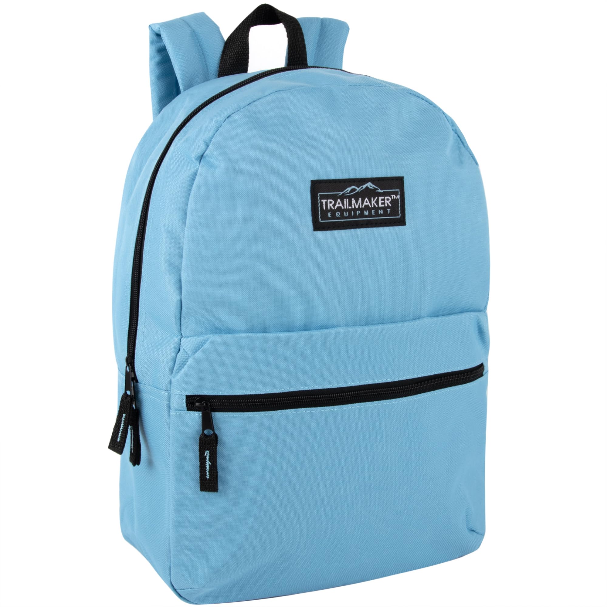 Trail maker 24 Pack- Classic 17 Inch Backpacks in Bulk Wholesale Back Packs for Boys and Girls (Assorted 12 Colors Pack)