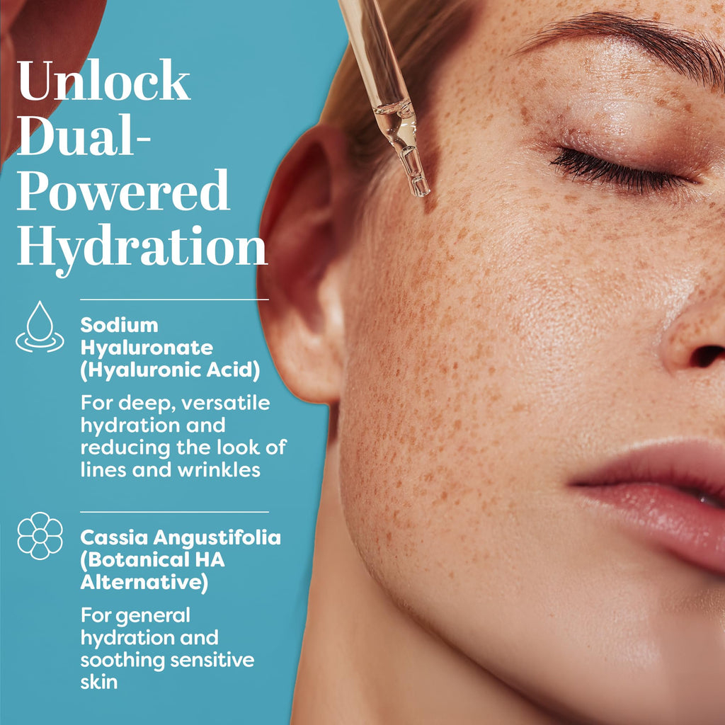 TruSkin Hyaluronic Acid Serum for Face – 7 Ultra-Hydrating Ingredients – Moisturizing & Plumping Facial Serum for Smooth, Healthy-Looking Skin, 1 Fl Oz