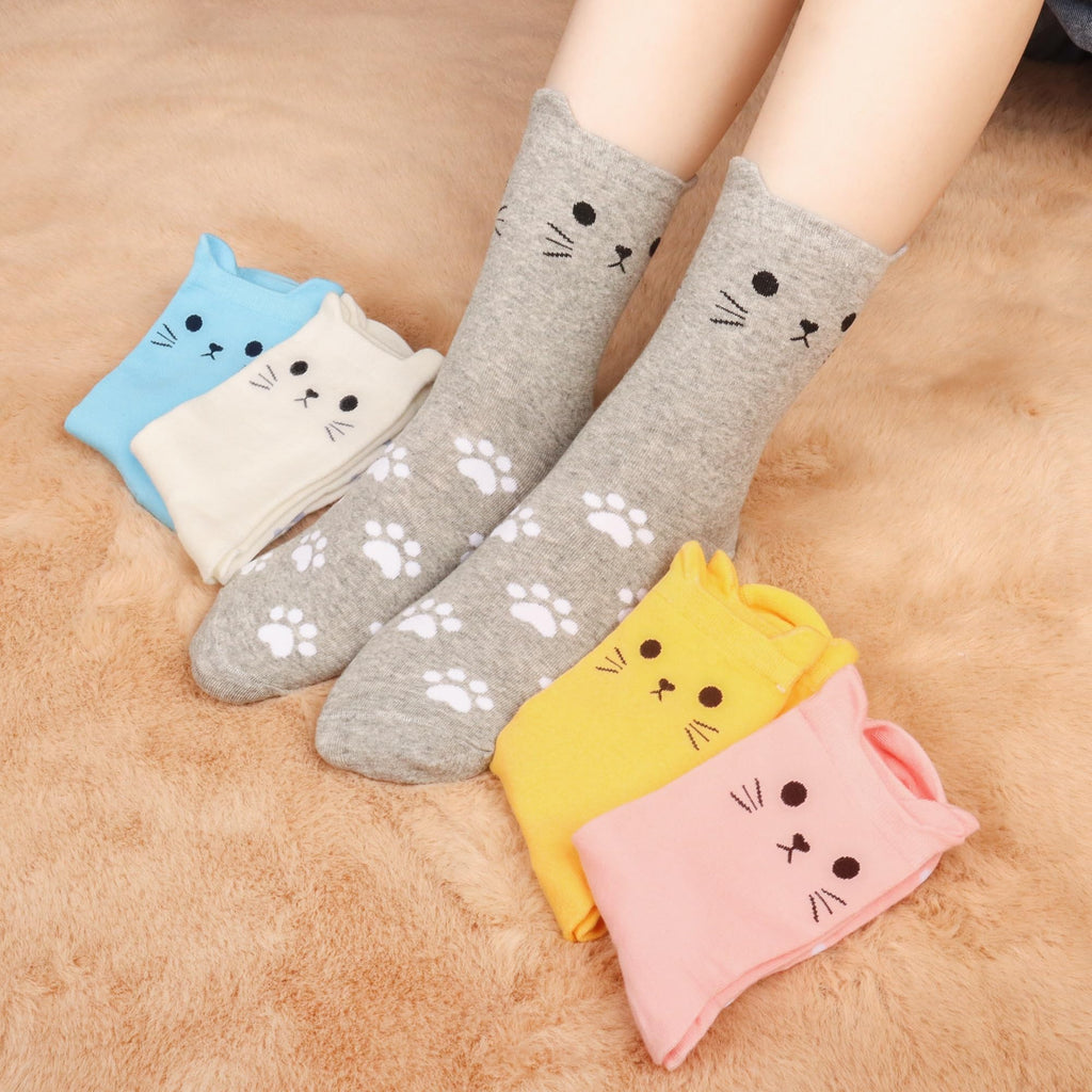 Jeasona Women's Cute Socks Cat Gifts for Women Wife Girlfriend Mom Daughter