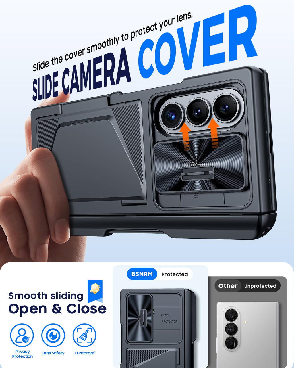 BSNRM for Samsung Galaxy Z Fold 8 Ultra Case Wallet, Screen Protector,S-Pen