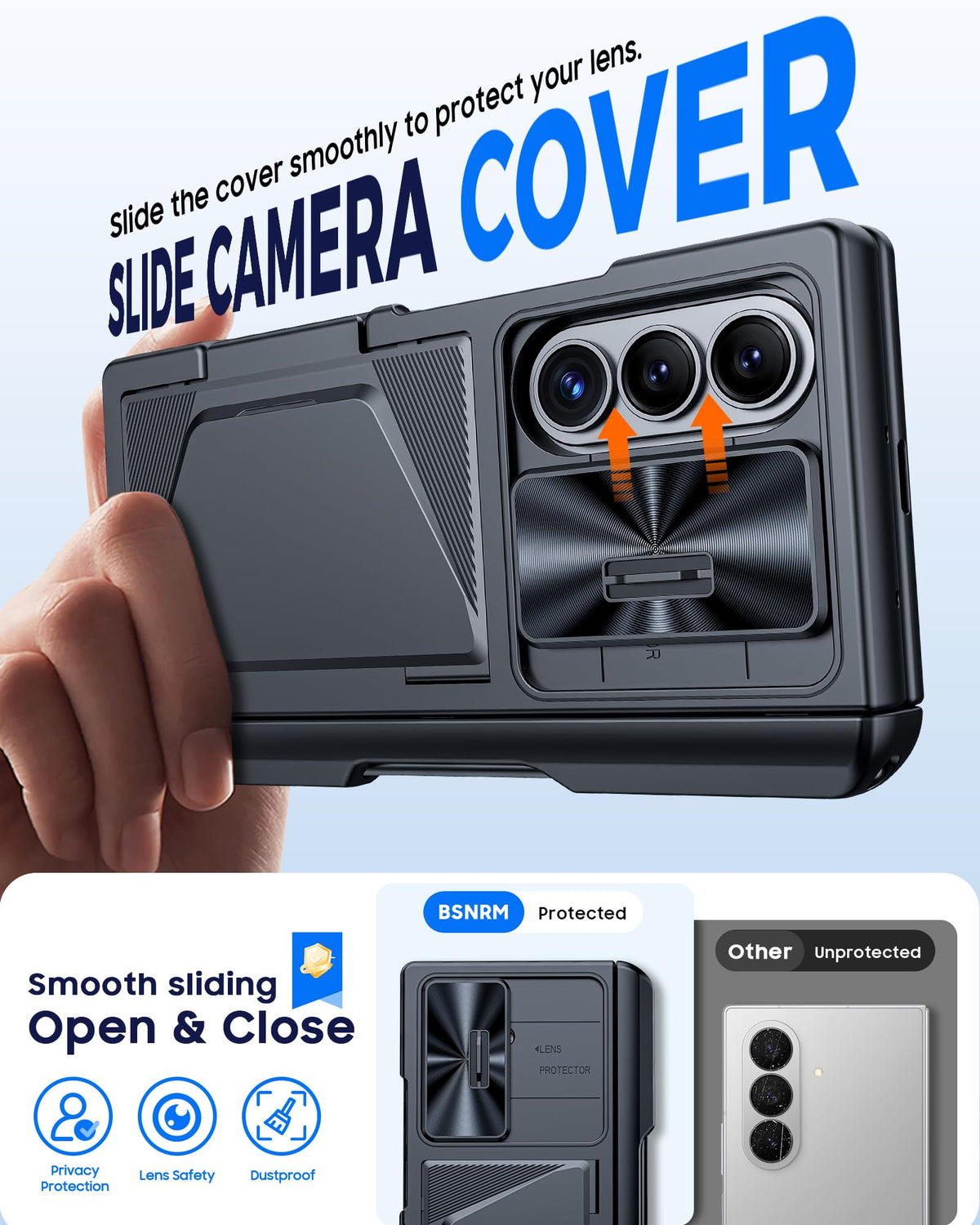 BSNRM for Samsung Galaxy Z Fold 8 Ultra Case Wallet, Screen Protector,S-Pen