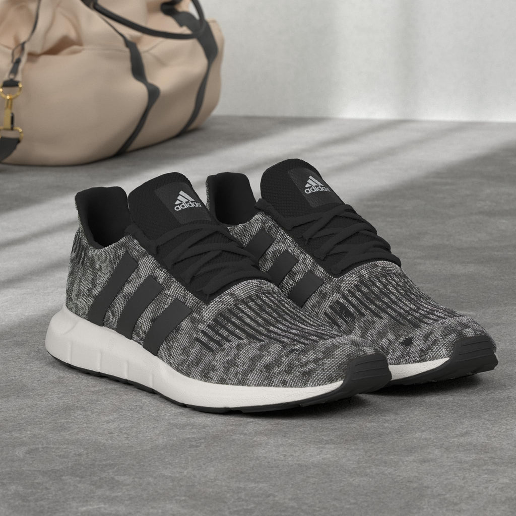 Adidas Mens Swift Run Core Black/Core Black/White 7