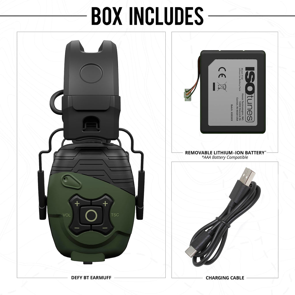 ISOtunes Sport Defy Bluetooth Shooting Ear Protection, Shooting Earmuffs