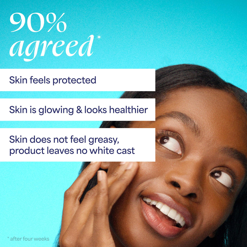 TULA Skin Care Protect + Glow Daily Sunscreen - Gel, Broad Spectrum SPF 30, Skincare-First, Non-Greasy, Non-Comedogenic and Reef-Safe with Pollution and Blue Light Protection, Regular, 1.7 fl oz.