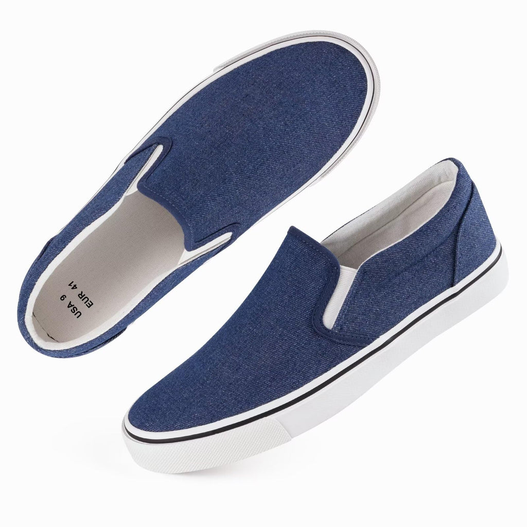 Mens Classic Slip on Canvas Shoes Casual Loafers Fashion Sneakers