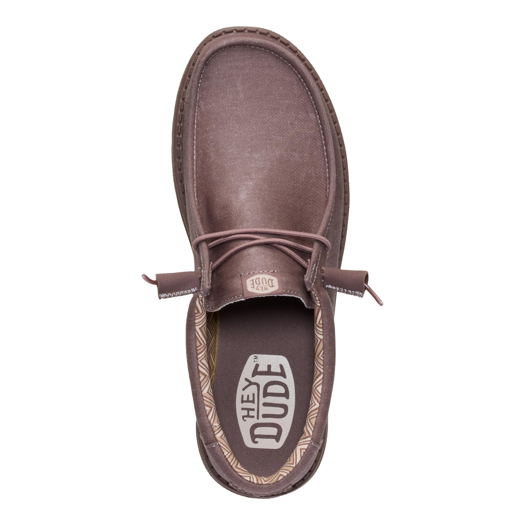 HEYDUDE Wally Stretch Canvas Deep Taupe Size 11, Men’s Shoes, Slip-on Loafers, Comfortable & Light-Weight