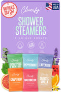 Cleverfy Shower Steamers Aromatherapy - Mother’s Day Gifts for Mom, Wife, Grandma - 30th, 40th, 50th & 60th Birthday Gifts for Women, Her, Best Friend, Daughter, Sister, Teens & Girlfriend - 6 Tablets