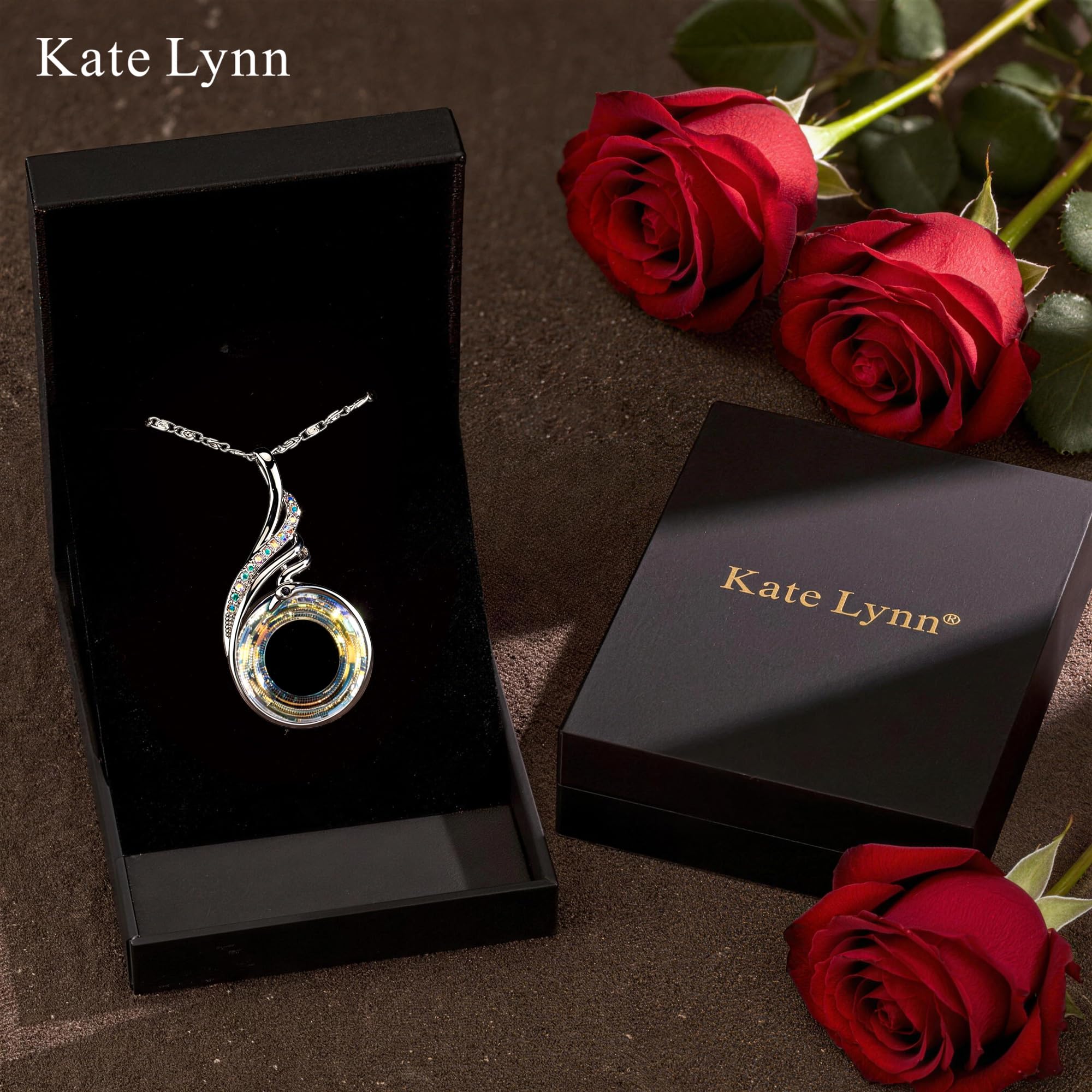 Kate Lynn Phoenix Necklaces for Women Crystal Pendant Necklace Jewelry Birthday Gifts for Women Christmas Mothers Day Gifts for Mom Wife Daughter Gift for Girlfriend Best Friends Lady