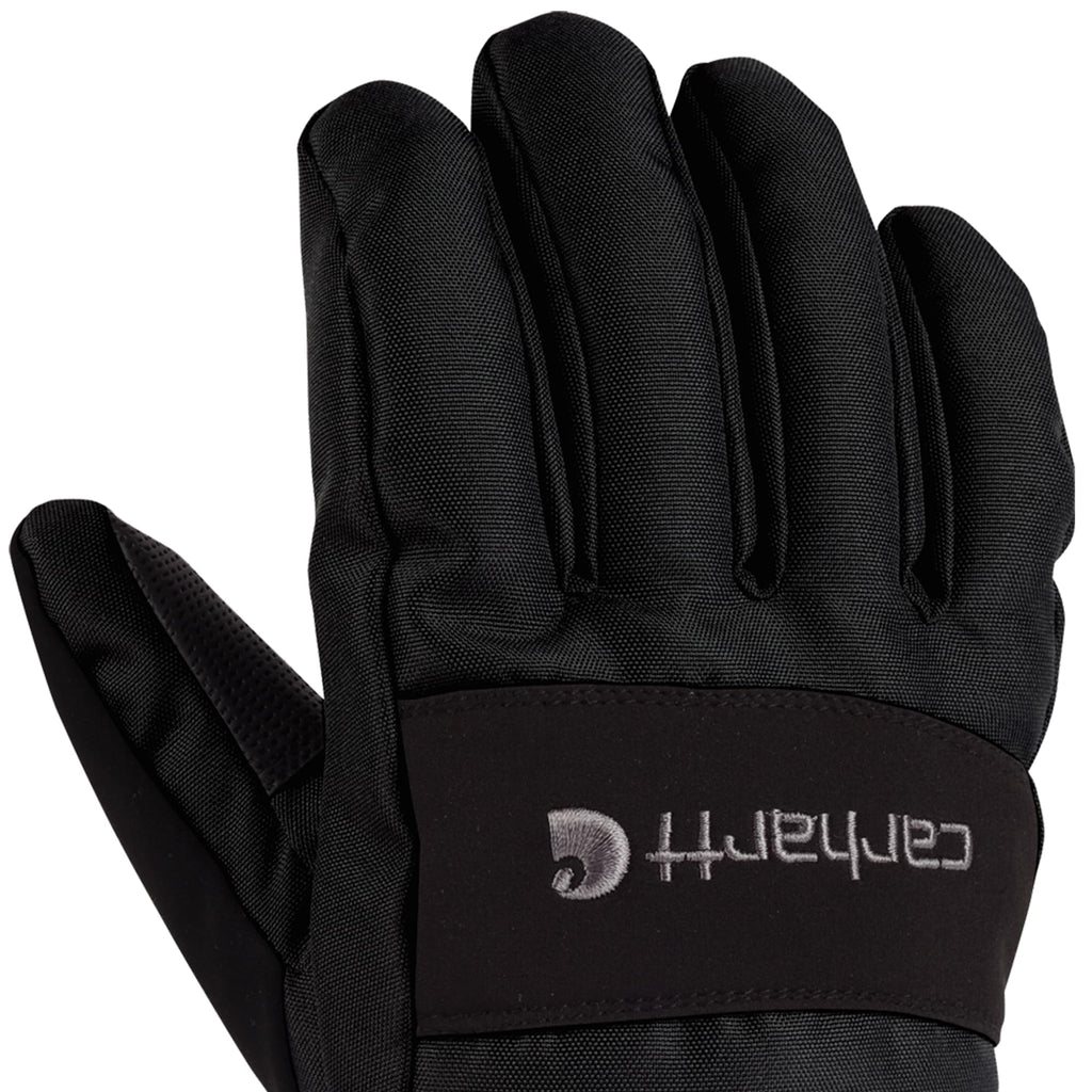 Carhartt Men's Waterproof Insulated Knit Cuff Glove, Black, Large