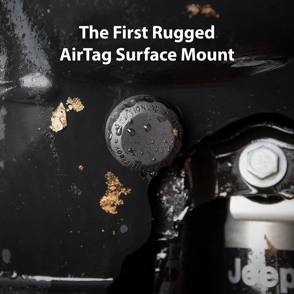 Elevation Lab AirTag Adhesive Mount (4 Pack) - TagVault™ - The First Waterproof AirTag Stick-On Holder | 3M VHB, Indestructible, Screw-On Design, Find Your Bike, Car, & More