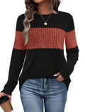WIHOLL Fall Outfits for Women 2026 Dressy Casual Sweaters Trendy Long Sleeve Shirts Fall Clothes Old Money Winter Tops Cute Caramel L