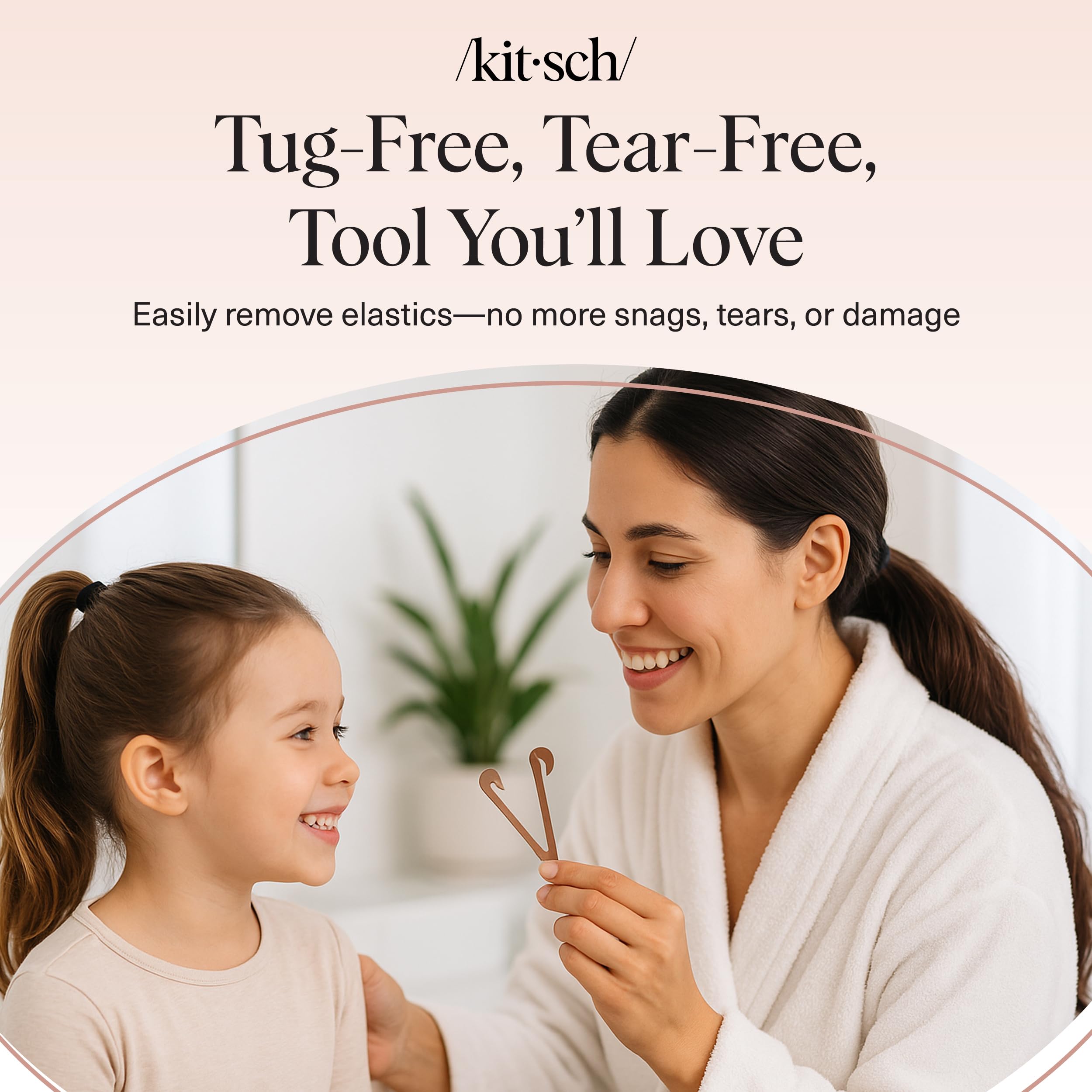 Kitsch Elastic Hair Tie Cutter Tool – Gentle, No Pull For Easy Elastic Bands For Hair Removal | Hair Rubber Bands Cutter | Ideal Gifts for Women & Mothers Day Gifts For Mom – Multicolor, 3pc Set