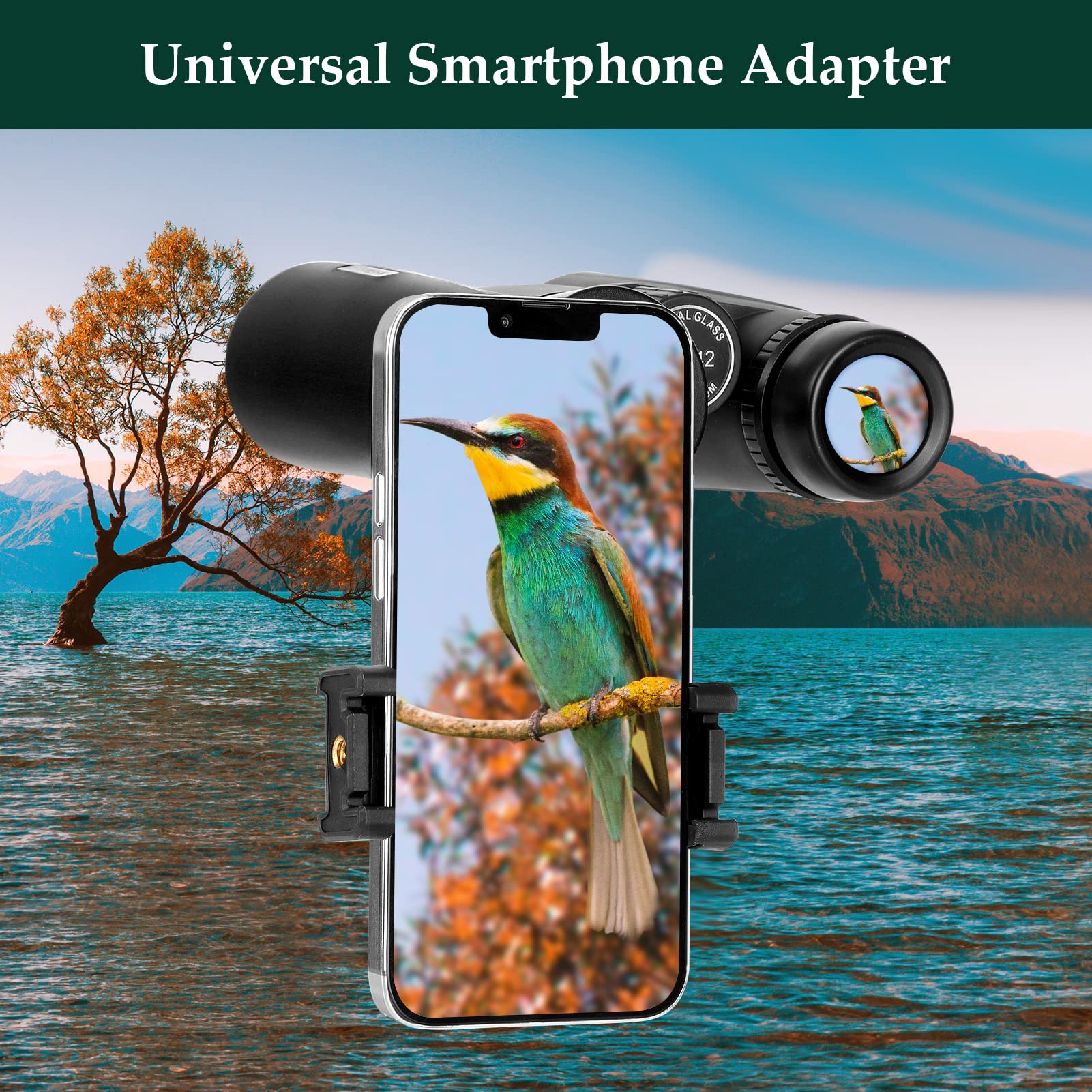 Adorrgon 12x42 High Powered Binoculars for Adults, Phone Adapter and Tripod