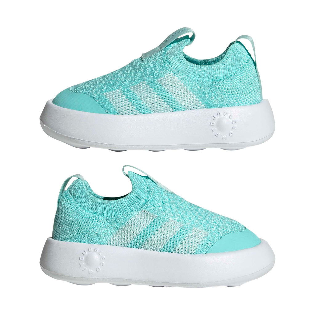 adidas Unisex-Baby Bubblecomfy, Flash Aqua/Semi Flash Aqua/White, 5