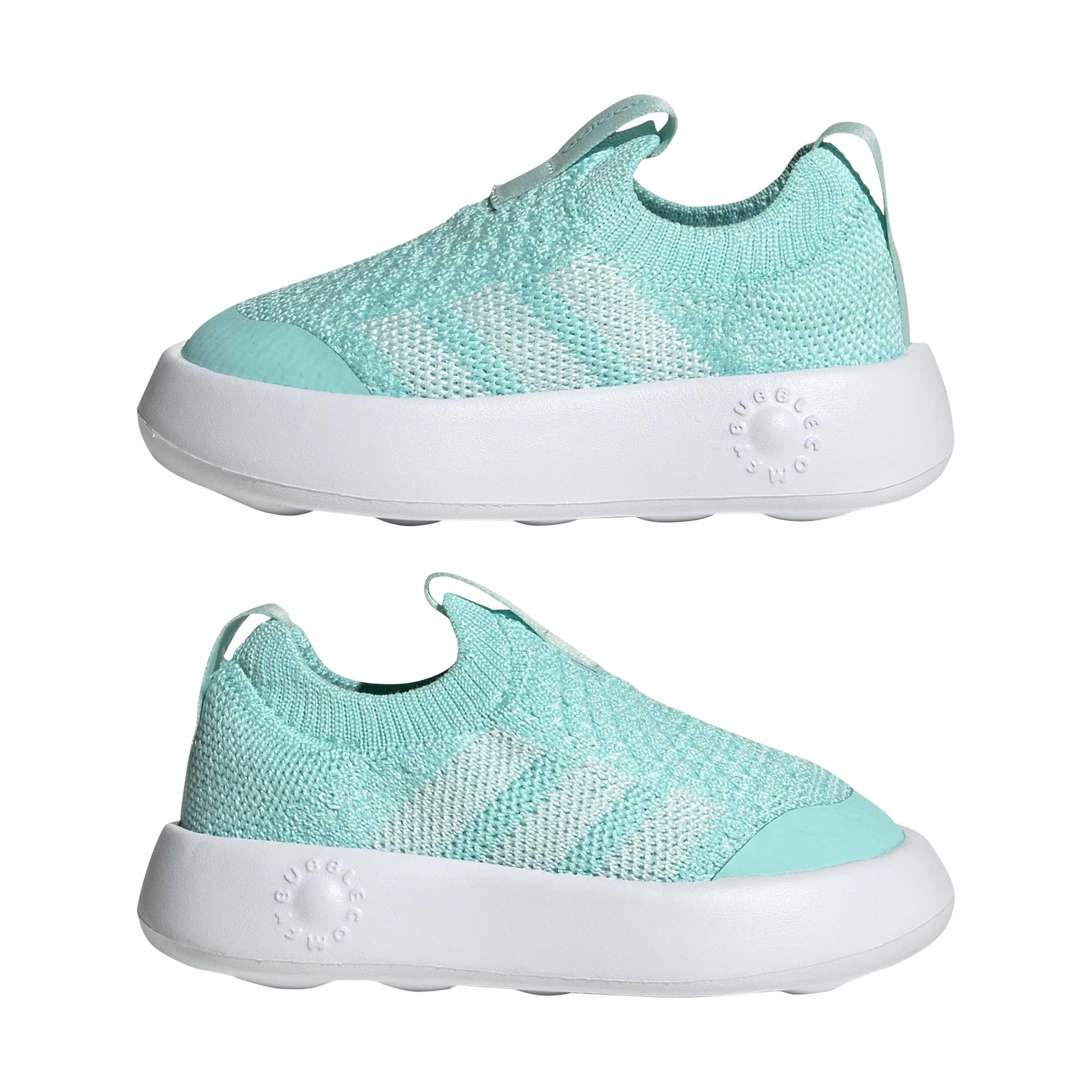 adidas Unisex-Baby Bubblecomfy, Flash Aqua/Semi Flash Aqua/White, 5