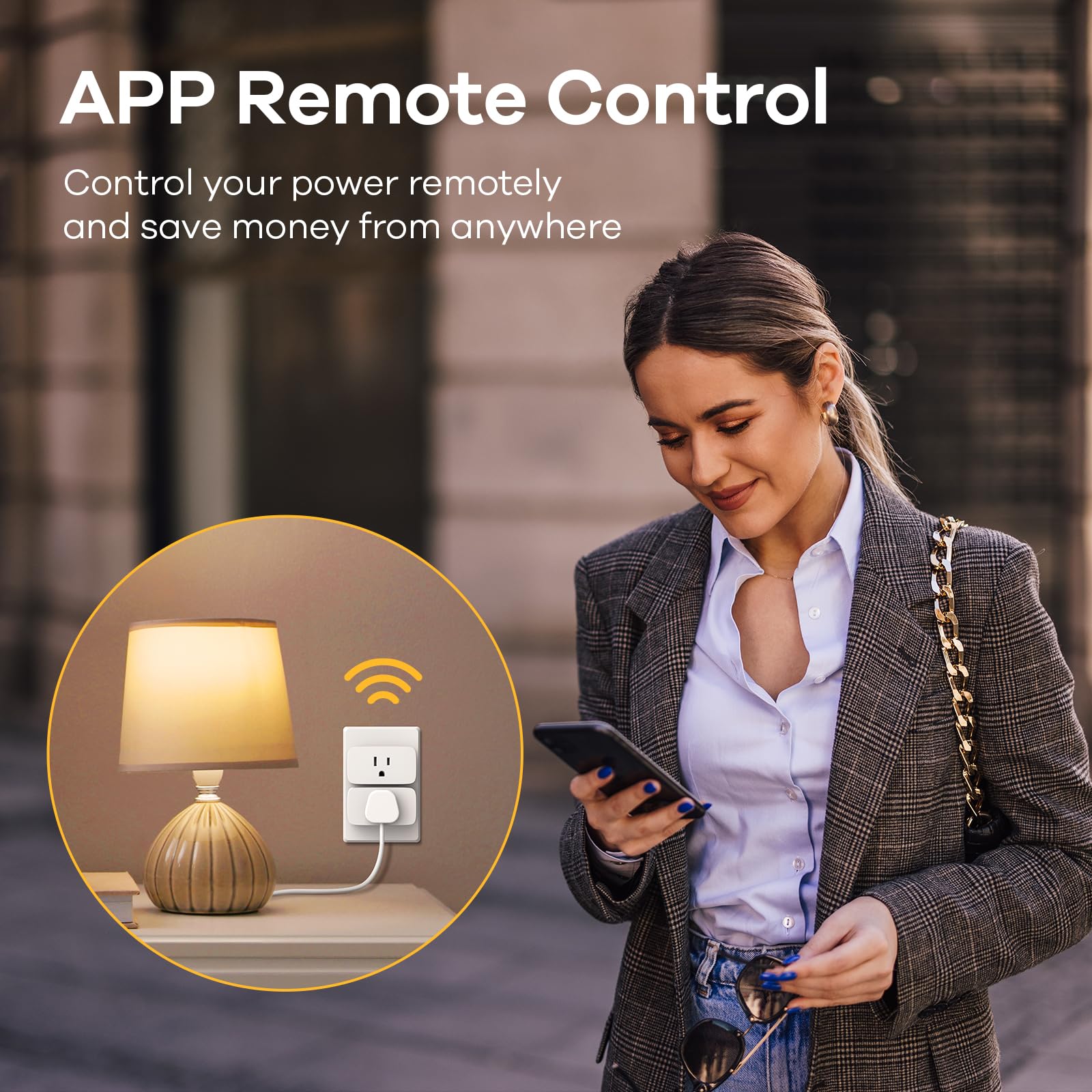 Linkind Matter Smart Plug, Work with Apple Home, Siri, Alexa, Google, SmartThings, Smart Home Smart Outlet Timer 15A/1800W, APP Remote Control & Schedule, ETL & FCC Certified, 2.4G Wi-Fi Only, 4 Pack