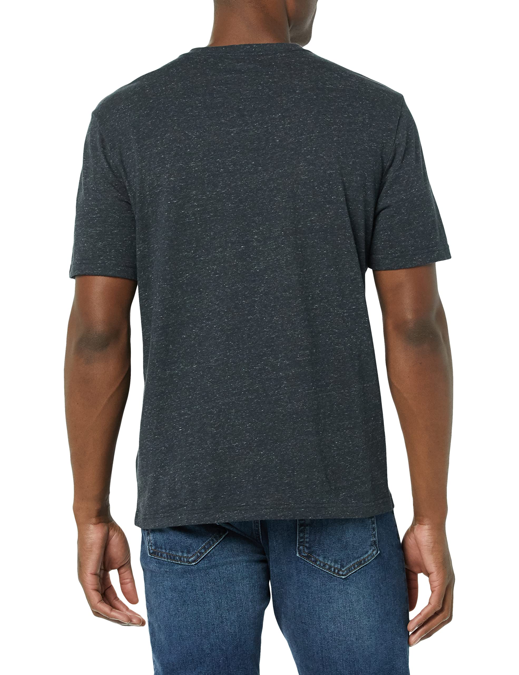 Amazon Essentials Men's Short-Sleeve V-Neck T-Shirts, Pack of 2, Charcoal Heather, 4X-Large Big