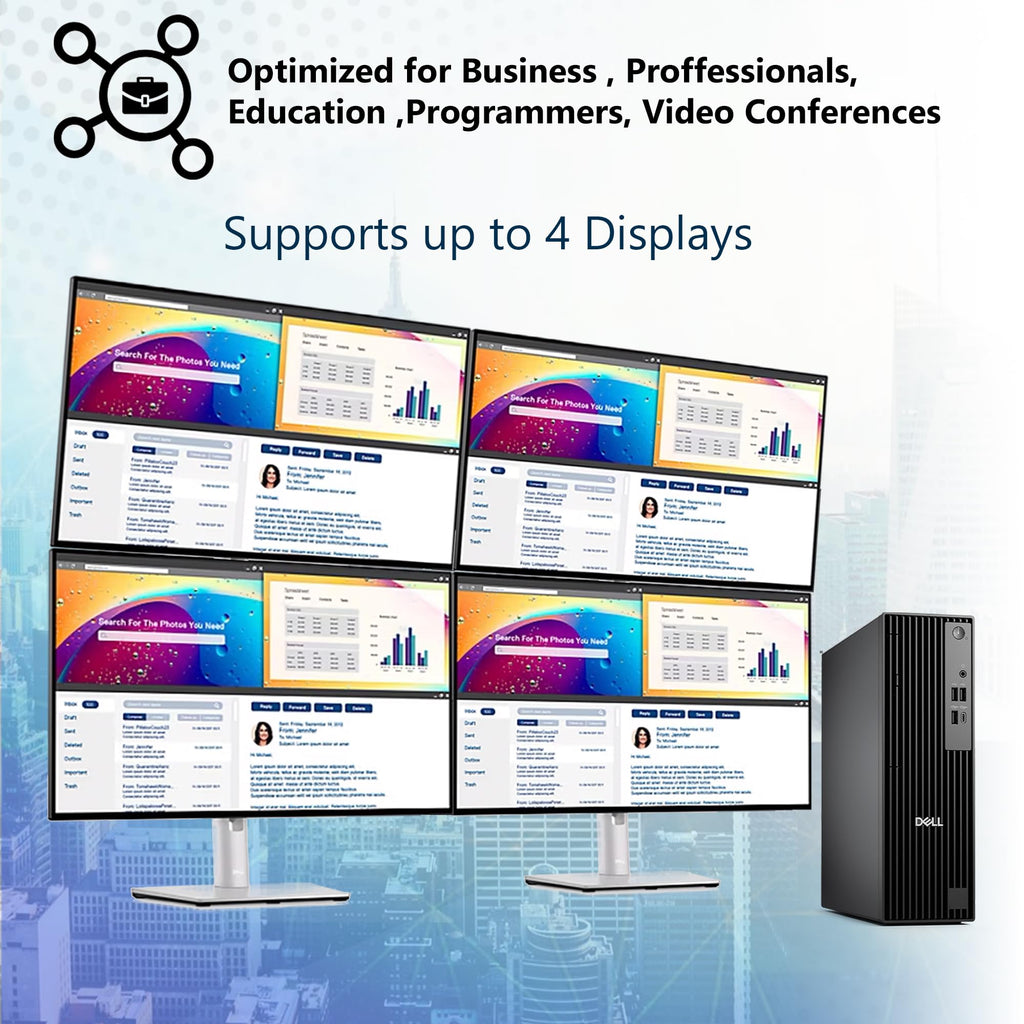 Dell Pro Slim(Next-gen Optiplex 7020 SFF) Intel 14-Core i5-14500, 16GB DDR5 RAM, 512GB SSD, RJ-45, DP Port, HDMI, Wired KB & Mouse, W11P, Business Desktop