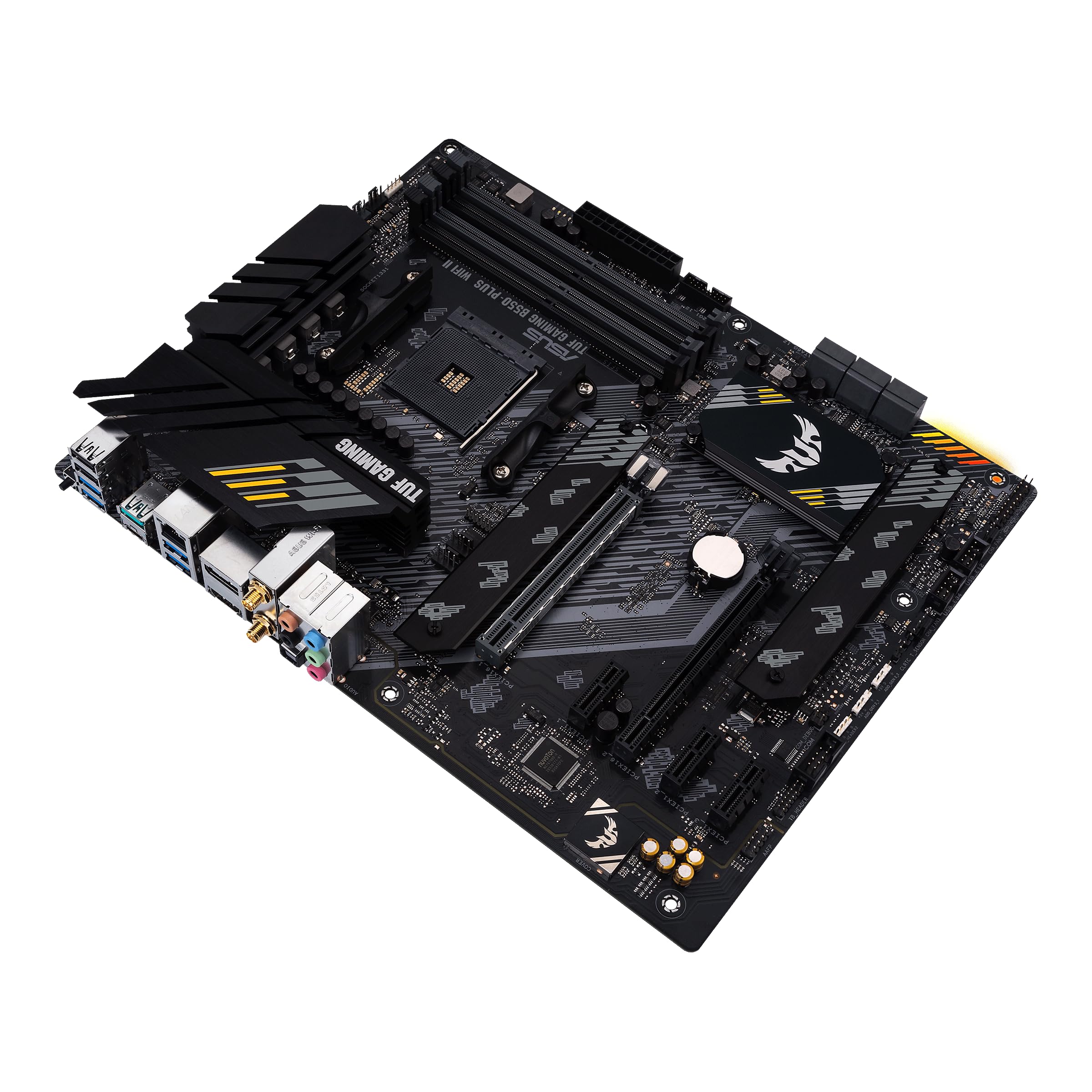 ASUS TUF Gaming B550-PLUS WiFi II AMD AM4 (3rd Gen Ryzen™) ATX Gaming Motherboard (PCIe 4.0, WiFi 6, 2.5Gb LAN, BIOS Flashback, USB 3.2 Gen 2, Addressable Gen 2 RGB Header and Aura Sync)