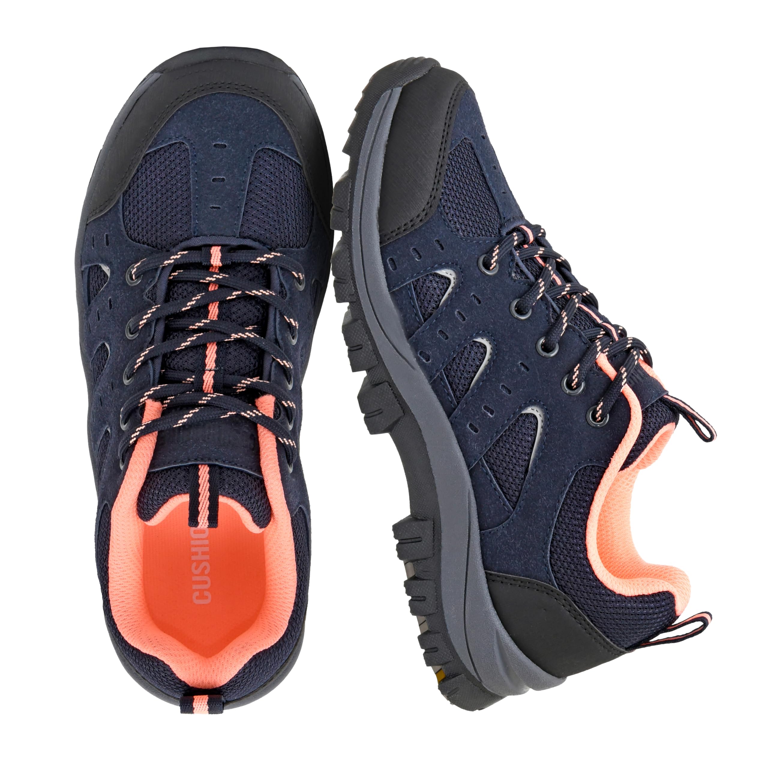 CUSHIONAIRE Brig Womens Hiking Shoes, Supportive Trail Shoes for Women with Waterproof Protection and Arch Support