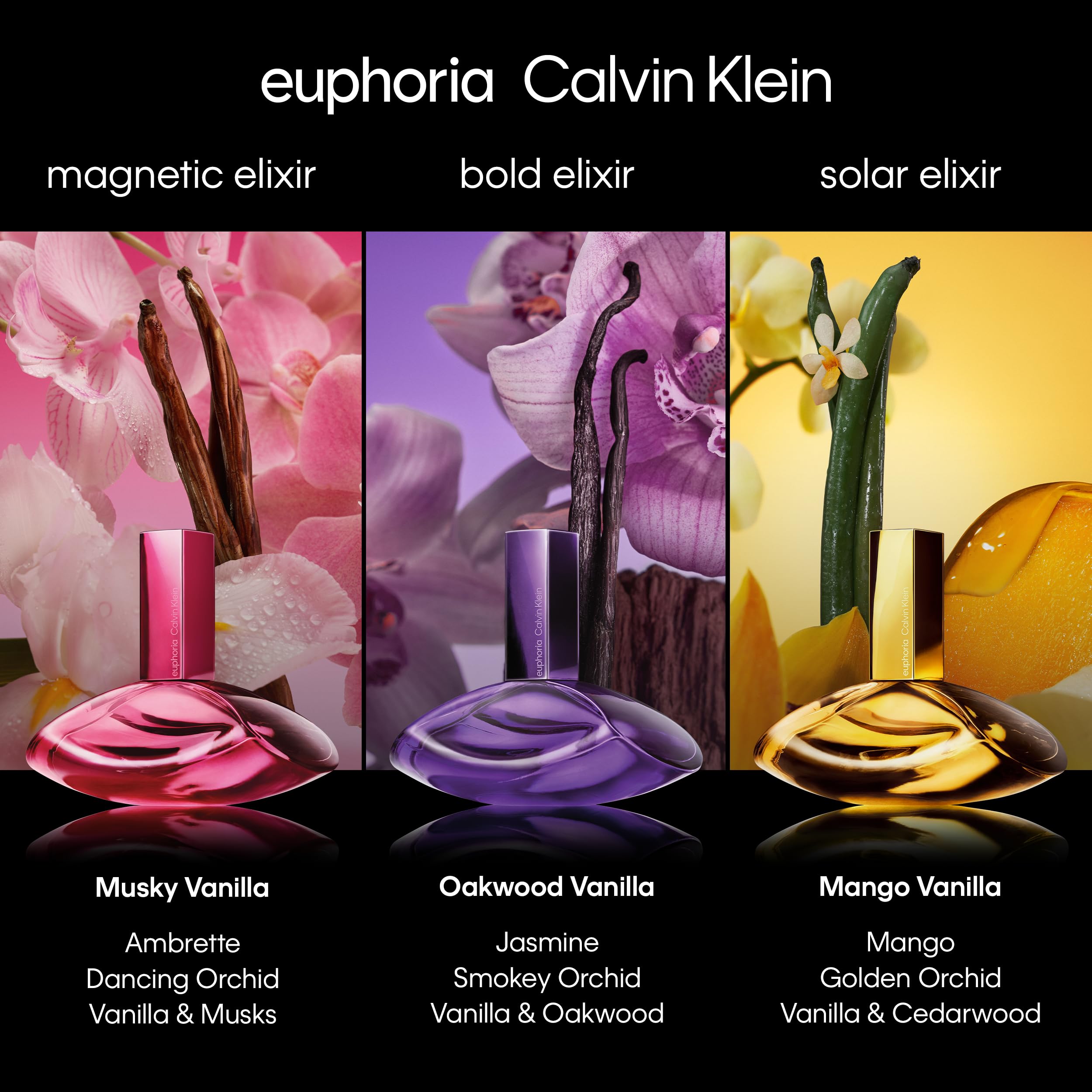 Calvin Klein Euphoria Magnetic Elixir Parfum Intense worn by Rosalia – Ambery Perfume for Women – With Ambrette Absolute, Dancing Orchid, Vanilla & Musks – Long-Lasting Fragrance