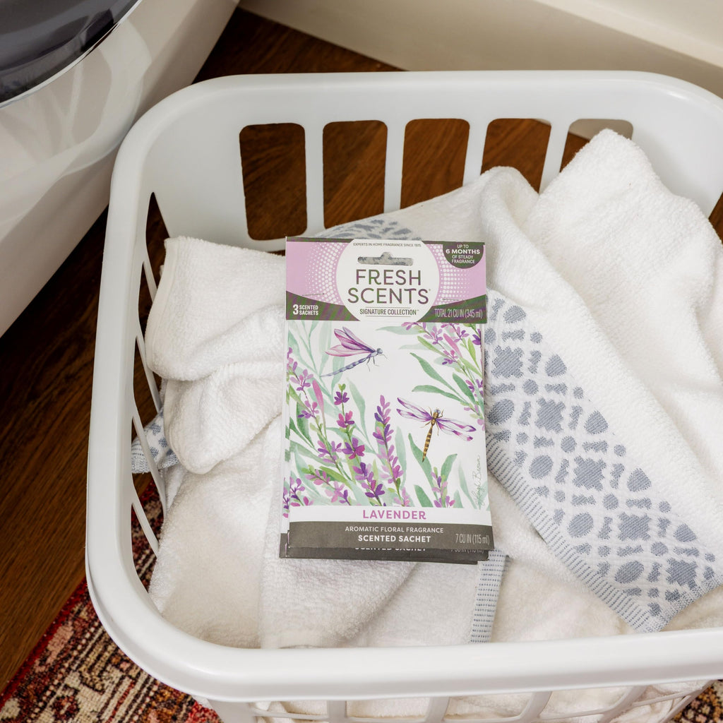 Fresh Scents Scented Sachets | Lavender | Home Fragrance | Long Lasting (Up to 6 Months) | Air Freshener for Closets, Drawers, & Cars | 6 Pack