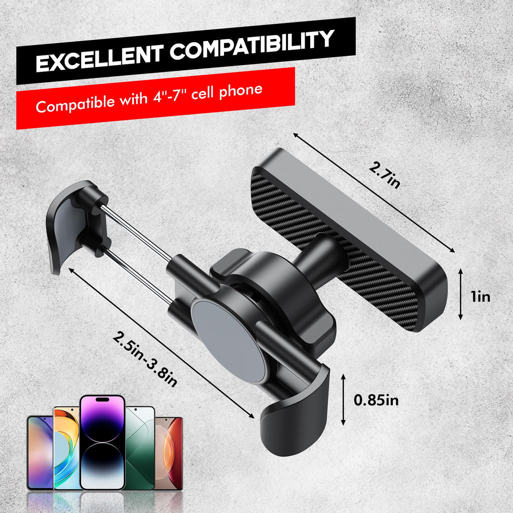 Aourxiv Magnetic Phone Holder for Gym, Powerful N52 Magnet Base, Multi-Angle Adjustable Magnetic Phone Holder Gym Accessories Compatible with All Smartphones 4-7", Nice Gifts for Gym Lovers