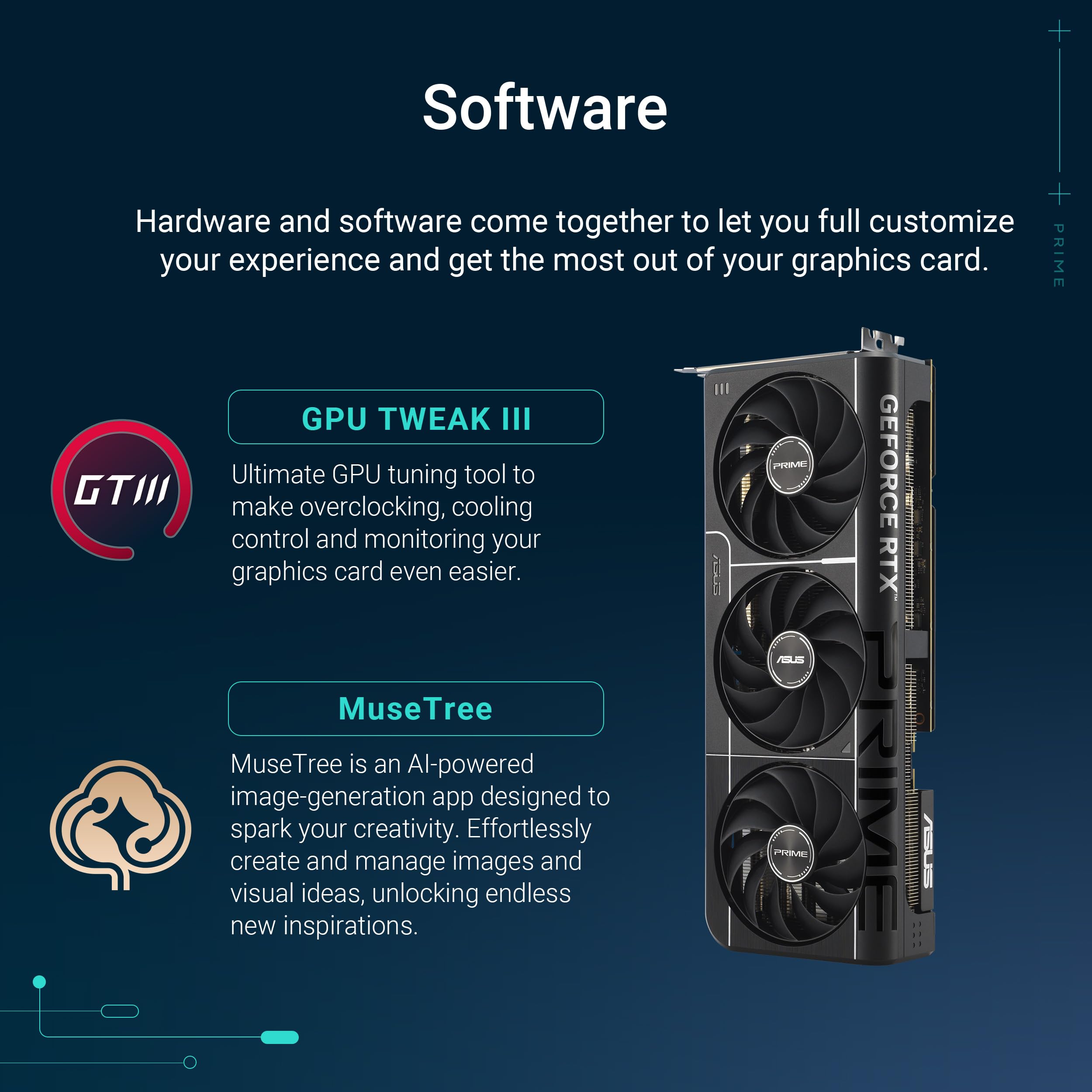 ASUS The SFF-Ready Prime GeForce RTX™ 5070 OC Edition Graphics Card, NVIDIA, Desktop (PCIe® 5.0, 12GB GDDR7, HDMI®/DP 2.1, 2.5-Slot, Axial-tech Fans, Dual BIOS)