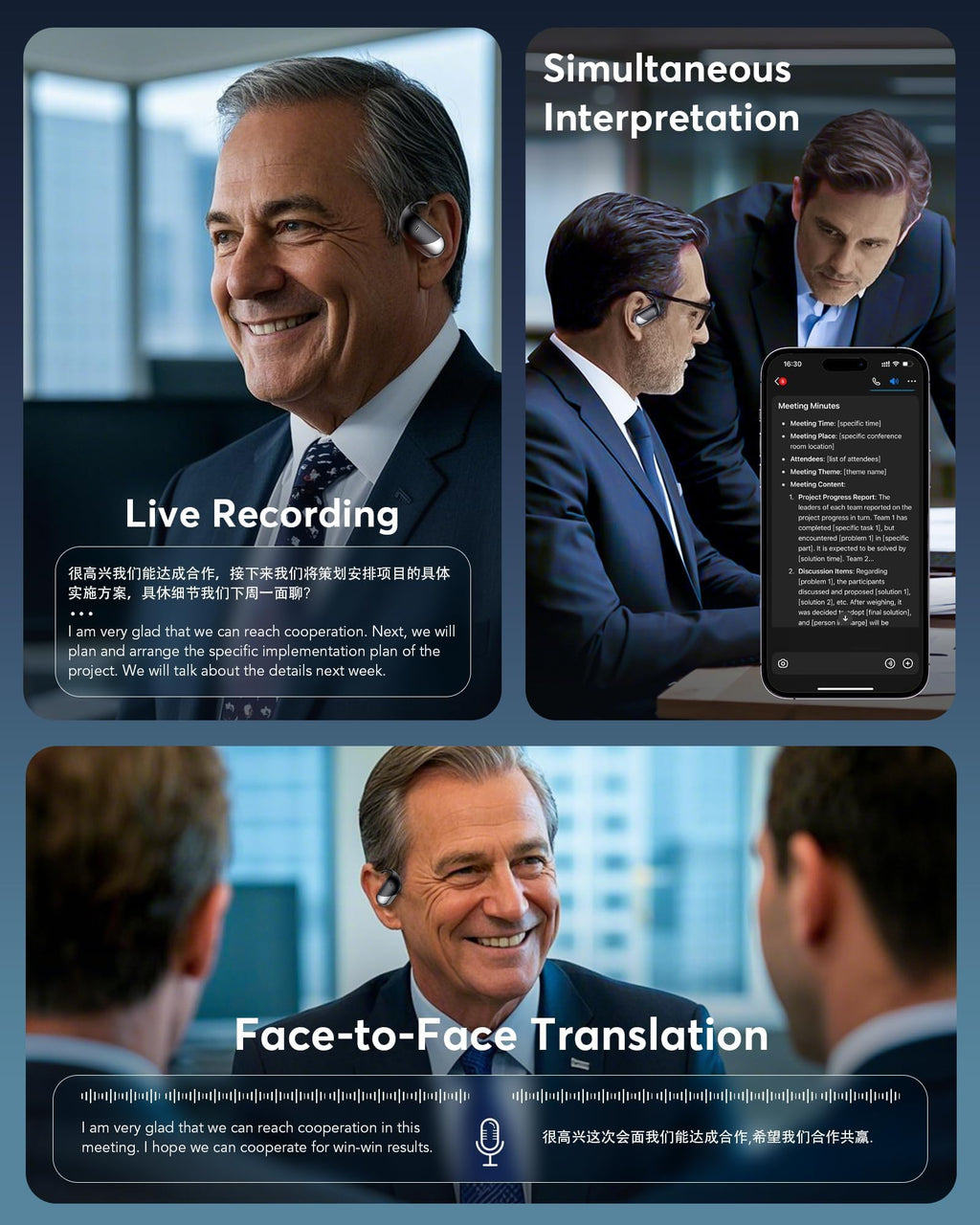 Paekole Translation Earbuds Real Time - AI 198 Language Translator Earbuds, Audifonos Traductores Inglés Español, 3-in-1 Translating Device, Translate Ear Buds for Travel Learning with Charging Cradle