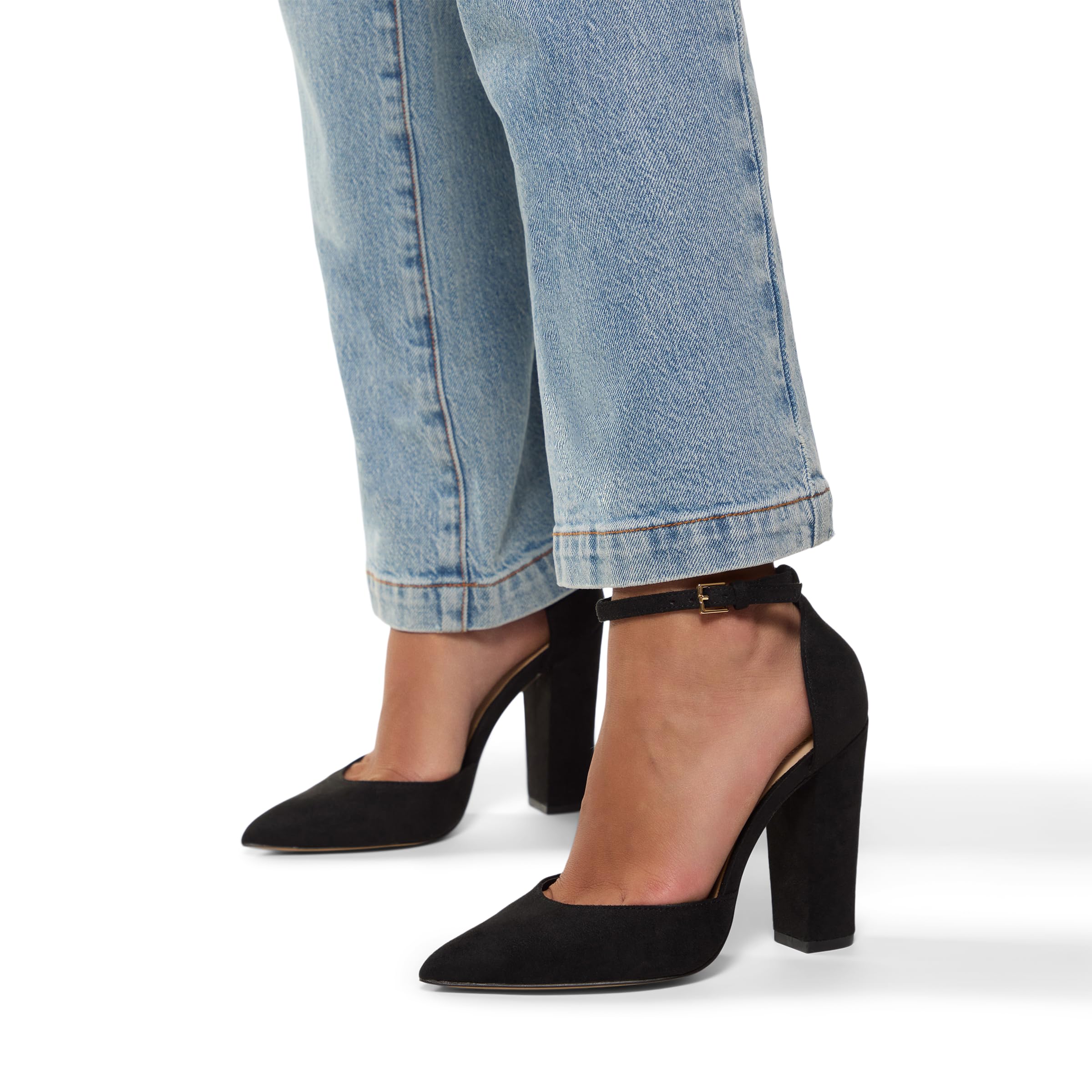 ALDO Women's Nicholes Block Heel Pumps, Black Other, 8